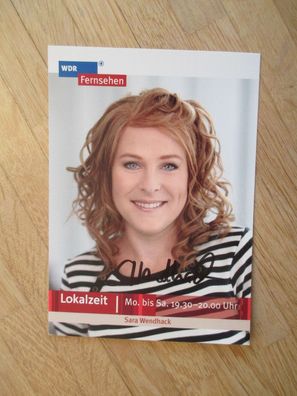 WDR Fernsehmoderatorin Sara Wendhack - handsigniertes Autogramm!!!