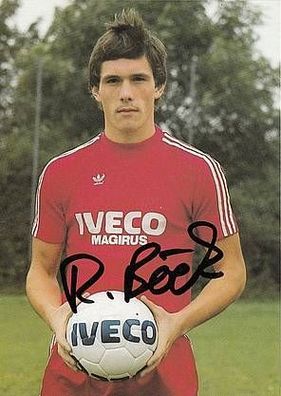 Rudolf Böck Bayern München 1981-82 Autogrammkarte + A23496