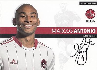 Marcos Antonio 1. FC Nürnberg 2012-13 Autogrammkarte + A23283