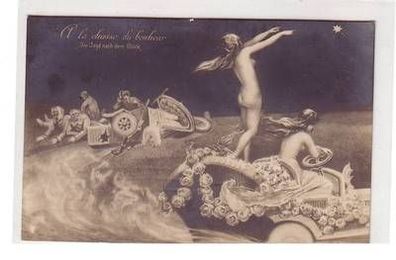 53961 Kunst Ak Erotik "Die Jagd nach dem Glück" 1914