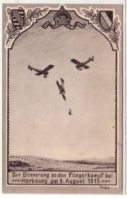 54044 Ak Zur Erinnerung an den Fliegerkampf bei Harbouey 1915