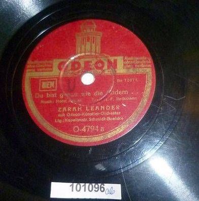 101096 Schellackplatte Odeon "Ich bin eine Stimme ..." Zarah Leander