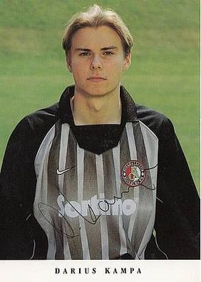 Darius Kampa FC Augsburg 1997-98 Autogrammkarte + A23643
