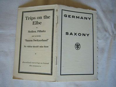 Reiseführer in englischer Sprache , Germany Saxony , 20er Jahre