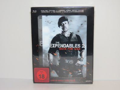 The Expendables 2 -Back for War - Limited Uncut Hero Pack - Steelbook - Blu-ray - OVP