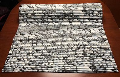 Softy-TEX Badmatte Antirutschmatte Steinmotiv - ca. 65 x 177 cm - waschbar bei 40°C