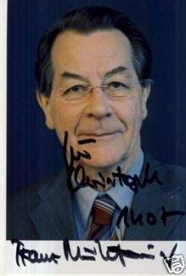 Franz Müntefering TOP Foto Original Signiert + 2111