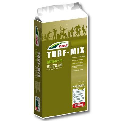 DCM Turf Mix Stickstoffbetonter Langzeitdünger 25 kg Rasendünger Profidünger