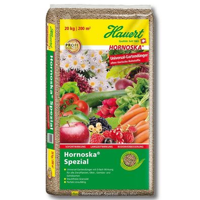 Hauert Universaldünger Hornoska Spezial 20 kg Gemüsedünger Gartendünger Blumen