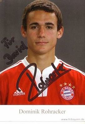 Dominik Rohracker Bayern München II 2009-10 Autogrammkarte Original Signiert + 2