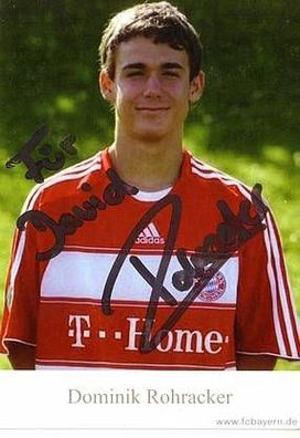Dominik Rohracker Bayern München II 2008-09 Autogrammkarte Original Signiert + 2