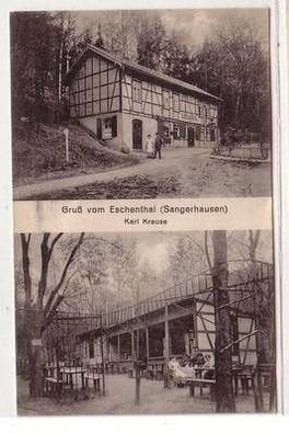 53704 Ak Gruß vom Eschenthal (Sangerhausen) Gasthof Karl Krause um 1910