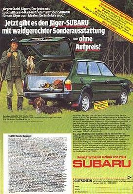 Jäger Subaru mit waidgerechter Sonderausstattung