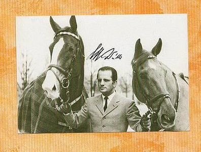 Hans Günter Winkler (Reitsport - verstorben) - persönlich Unterschrift