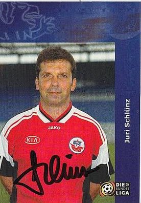 Juri Schlünz Hansa Rostock 2001-02 Autogrammkarte + A25107