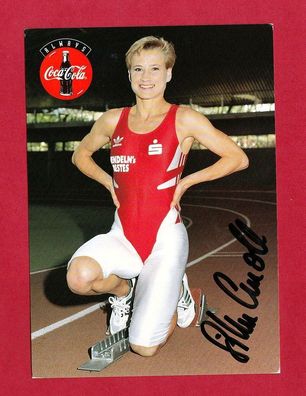 Silke Beate Knoll - ehemalige deutsche Leichtathletin - pers. signiert