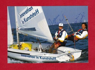 Susanne Bauckholt u. Katrin Adlkofer (Segeln) - pers. signiert