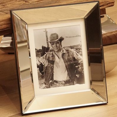 Wandbild Elvis Presley Cowboy Film Flammender Stern Deko RocknRoll Fan 50s