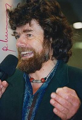 Reinhold Messner TOP GF Original Signiert Bergsteiger Idol + G 4583