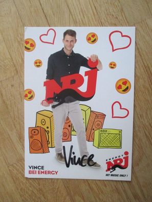Radio Energy NRJ - Vince - handsigniertes Autogramm!!!