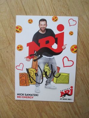Radio Energy NRJ - Nick Sawatzki - handsigniertes Autogramm!!!