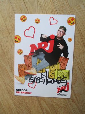 Radio Energy NRJ - Gregor - handsigniertes Autogramm!!!