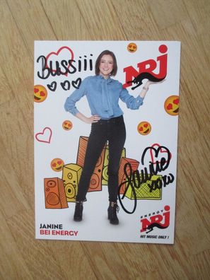 Radio Energy NRJ Moderatorin Janine - handsigniertes Autogramm!!!