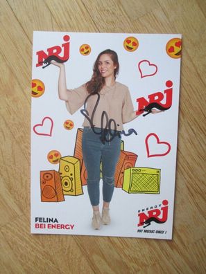 Radio Energy NRJ Moderatorin Felina - handsigniertes Autogramm!!!