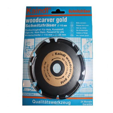 Kaindl woodcarver gold Schnitzfräser 115x28x9 mm 11030 Winkelschleifer 115 + 125mm