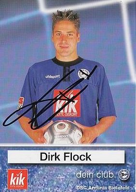 Dirk Flock Arminia Bielefeld 2002-03 Autogrammkarte + A25899