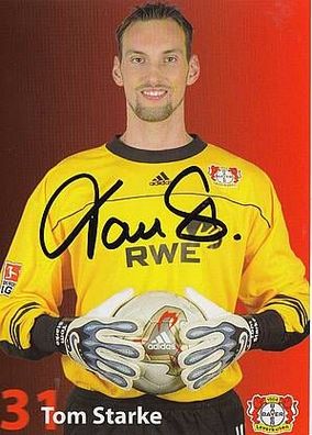 Tom Starke Bayer Leverkusen 2002-03 Autogrammkarte + A25941