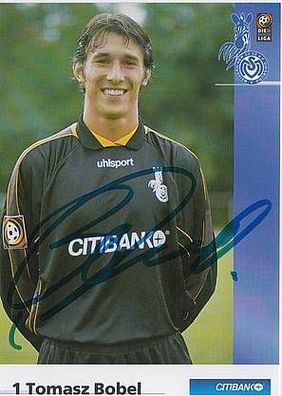 Tomasz Bobel MSV Duisburg 2001-02 Autogrammkarte + A25754