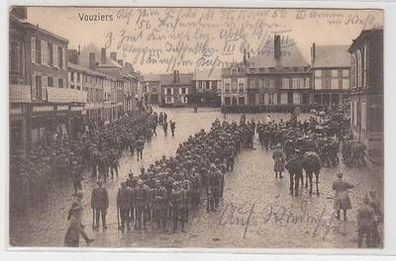 54528 Feldpost Ak Vouziers Frankreich France Militärparade 1916