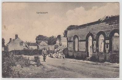 54449 Feldpost Ak Variscourt Frankreich France Zerstörungen 1915