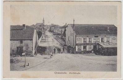 54887 Ak Gravelotte Dorfstrasse Gasthof zum Ross 1918