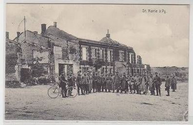 54671 Feldpost Ak St. Marie á Py Frankreich France im 1. Welktkrieg 1915