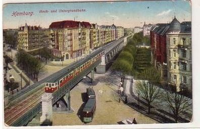 53593 Ak Hamburg Hoch- und Untergrundbahn 1912