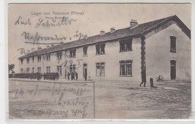 54640 Feldpost Ak Lage von Sissonne (Aisne) neue Kasernen 1916