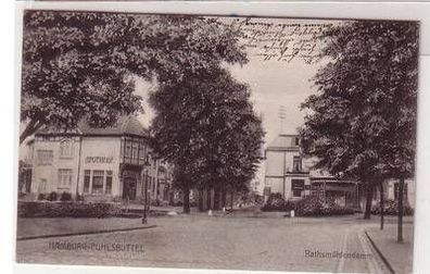 53402 Ak Hamburg Fuhlsbüttel Rathsmühlendamm mit Apotheke 1909