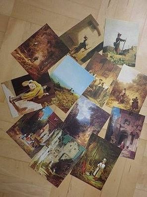 12 Postkarten mit Motiven von Carl Spitzweg Bildern neu - ungebraucht