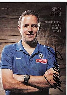 Simon Ickert SC Freiburg 2012-13 Autogrammkarte + A26301
