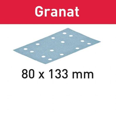 Festool Schleifstreifen Schleifmittel Granat STF 80x133 P400 100 Stück