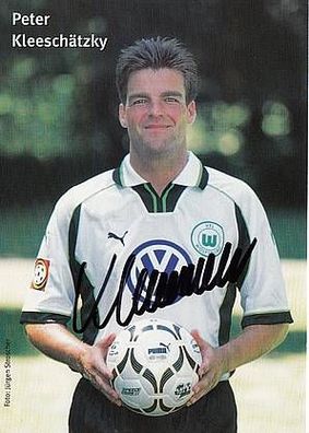 Peter Kleeschätzky VFL Wolfsburg 1999-00 Autogrammkarte + A26490