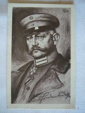 AK , Feldpostkarte Hindenburg , 1915