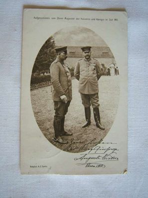 AK , Kaiser , Posen im Juli 1915