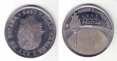 1000 Pesetas Silber Münze Spanien Olympiade 1995