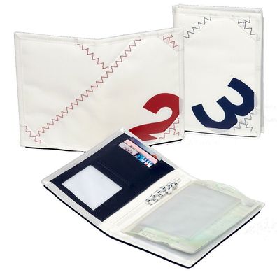 C4S, Karten- Etui Sea Licence Wallet, Navy/ Rot