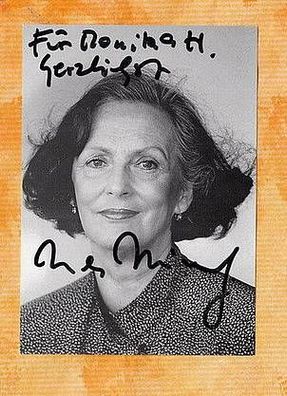 Irma Münch - persönlich signierte Autogrammkarte