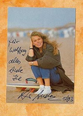 Andrea Heuer - persönlich signierte Autogrammkarte (Rüdel)