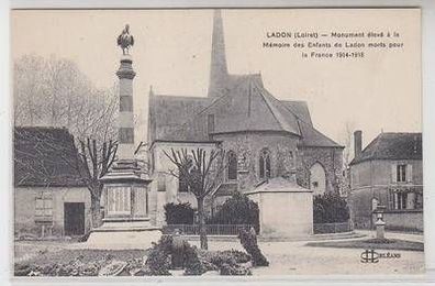 54992 Feldpost Ak Ladon (Loiret) Frankreich France Monument 1. Weltkrieg 1918